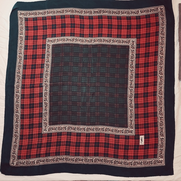 YSL Vintage silk scarf - Picture 3 of 13